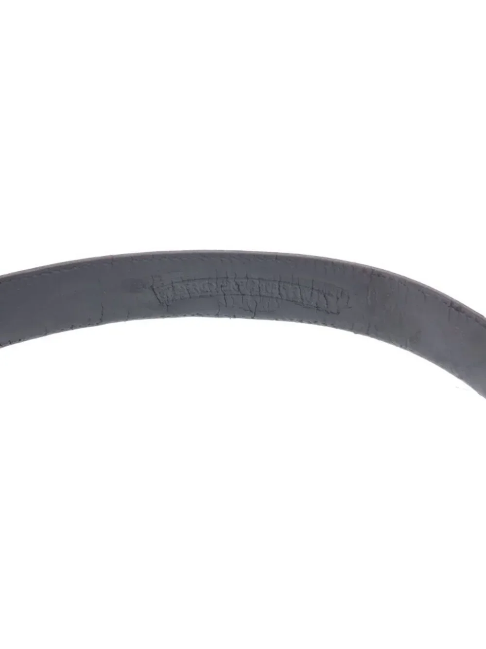 Chrome Hearts Blt Roller Buckle Leather Belt Silver